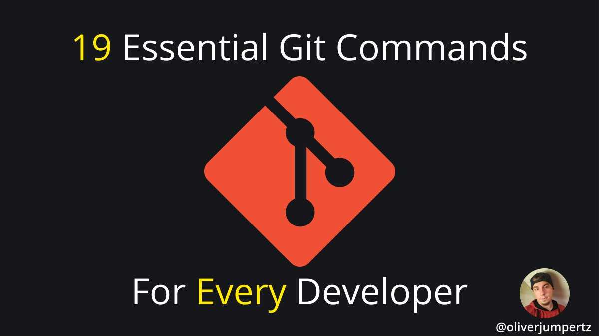 oliverjumpertz's tweet image. Git is by far the most used source control management tool out there.
It is basially an essential to know. And this justifies knowing a few of the most important git commands you need in your daily work.
Here are 19 that any developer should know.
A thread. ↓
