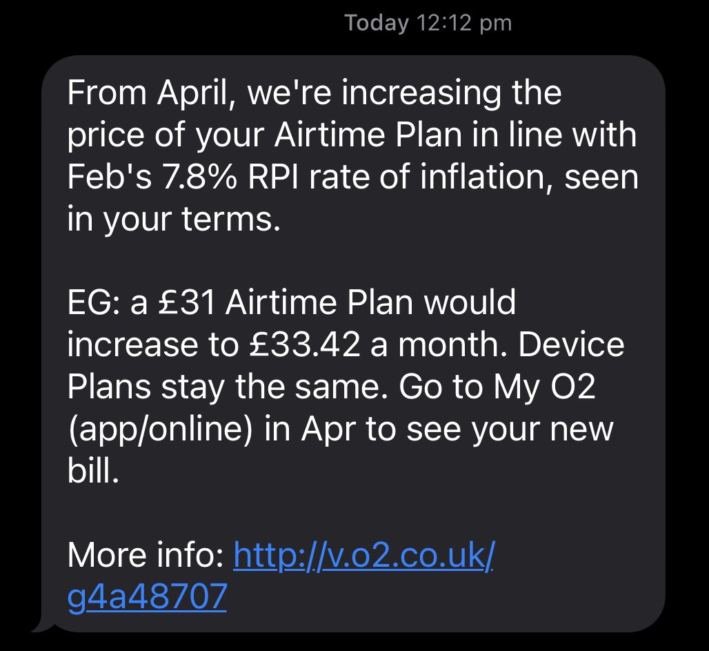 viper_hammer's tweet image. Wow. Thanks @O2. You look after your loyal customers. Don’t worry about stuffing the pockets of your shareholders! It’s not like the price of everything is going up, is it??

Just as long as #TheRichGetRicher