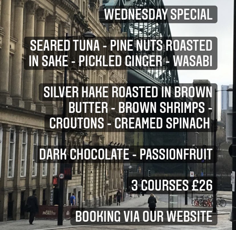 Cheeky little mid week 3 courser anyone ?

Running Wednesday alongside our usual menu <a href="/NewcastleNE1/">Get Into Newcastle</a> #newcastle #newcastlefoodie