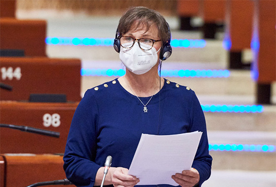 PACE_News's tweet photo. 8 March: women are needed in political decision-making and conflict resolution today more than ever, says @PACE_Equality Chair @AnnickaEngblom. 

Read her full statement for #InternationalWomensDay:
https://t.co/1TP5FnQokZ

 #IWD2022 https://t.co/knC5ICmgb0