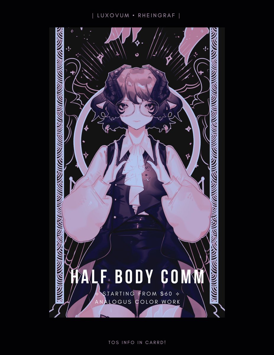 luxovum's tweet image. Retweets appreciated ⚾
Hello everyone, my analogus work package is available for unlimited sl0t
My ToS can be checked at luxovum.carrd.co
DM me if interested,Thank you!
#commissionsopen