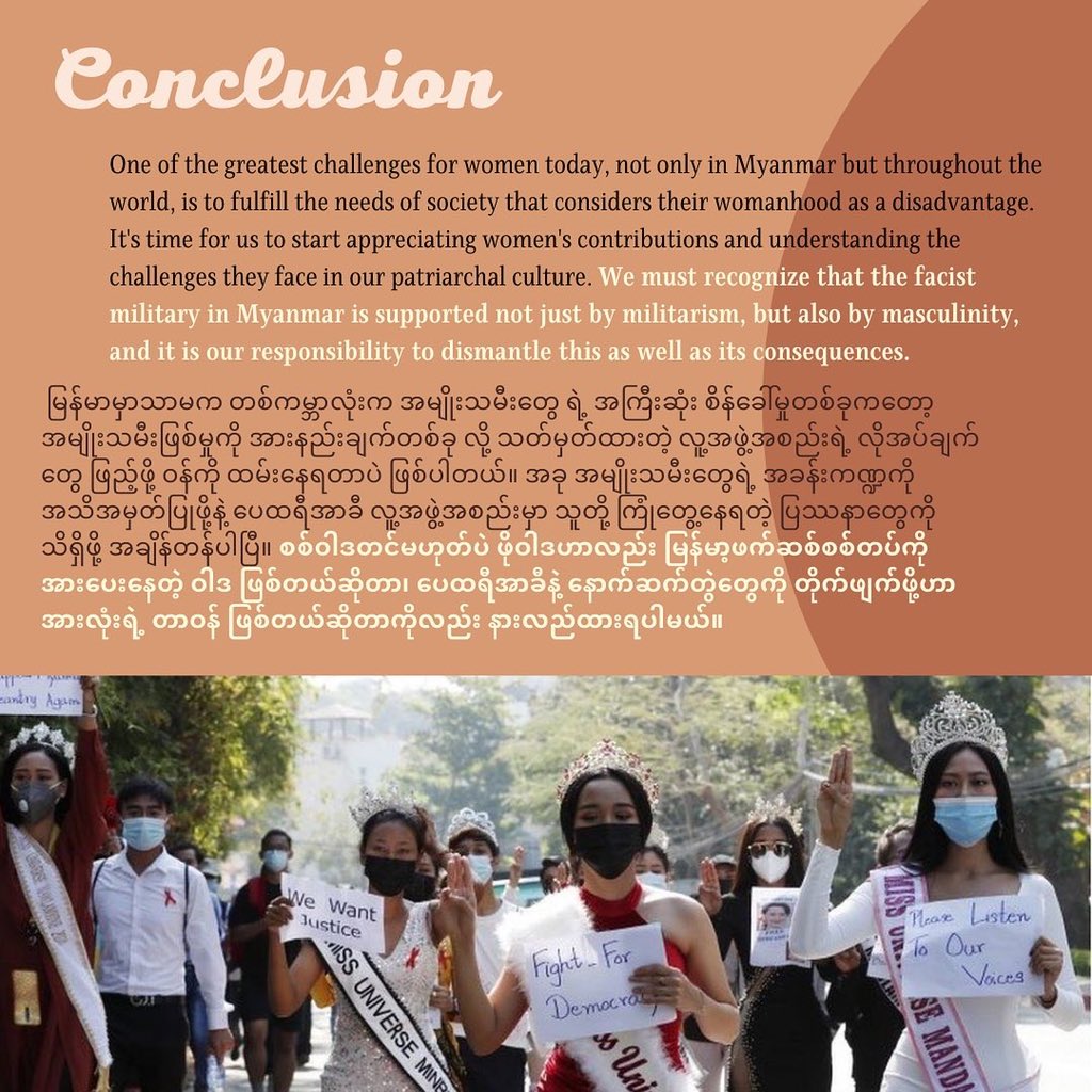 listenupmyanmar's tweet photo. (2/2) Today, on the International Women’s Day 2022, Listen Up Myanmar would like to celebrate our brave women who are doing their part in the revolution. #IWD2022 #BreakTheBias https://t.co/JR6WyF2KZD