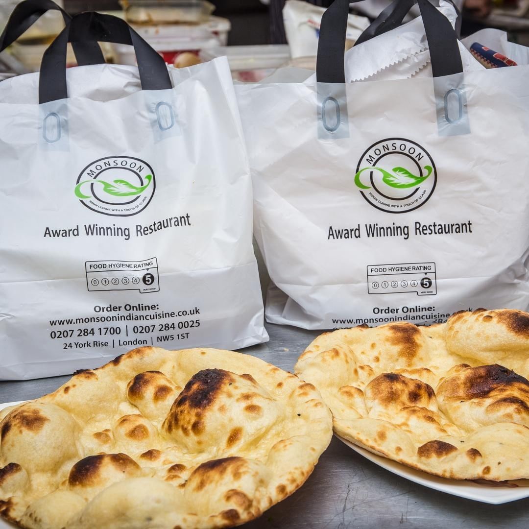 MonsoonLondon's tweet photo. One naan or two?😉  Order a tasty Tuesday takeaway from Monsoon today💃 

Check out our menu online now: https://t.co/39u0f8NqUi https://t.co/hpxCKQdKTJ
