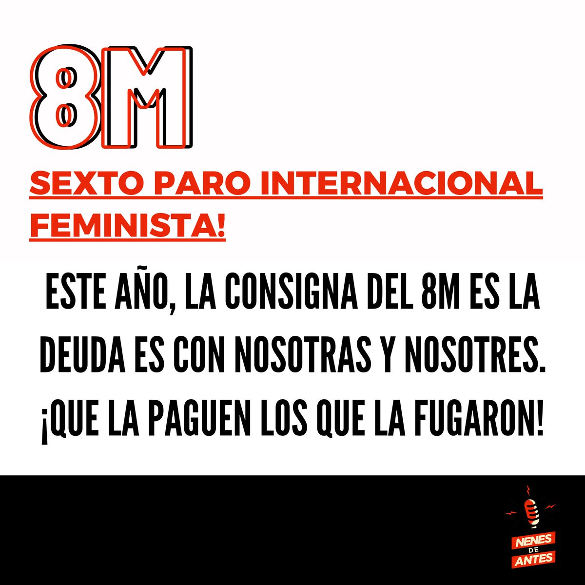 NenesdeAntes's tweet photo. ✊🏼💚 | #8M #ParoFeminista
Hoy las compañeras de @nenesdeantes paramos y salimos a la calle, y motivos sobran. ¿Nos vemos allá? https://t.co/r0Zn1w0diK