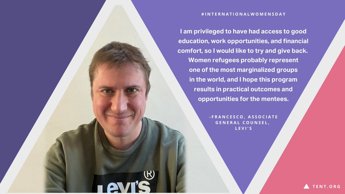 On #IWD2022 - as the number of #refugees around the world is increasing by the day - we’re grateful for the mentors participating in <a href="/TentOrg/">Tent Partnership for Refugees</a>’s #refugee women mentorship initiative who are helping refugee women gain professional skills &amp; find community in their new homes.