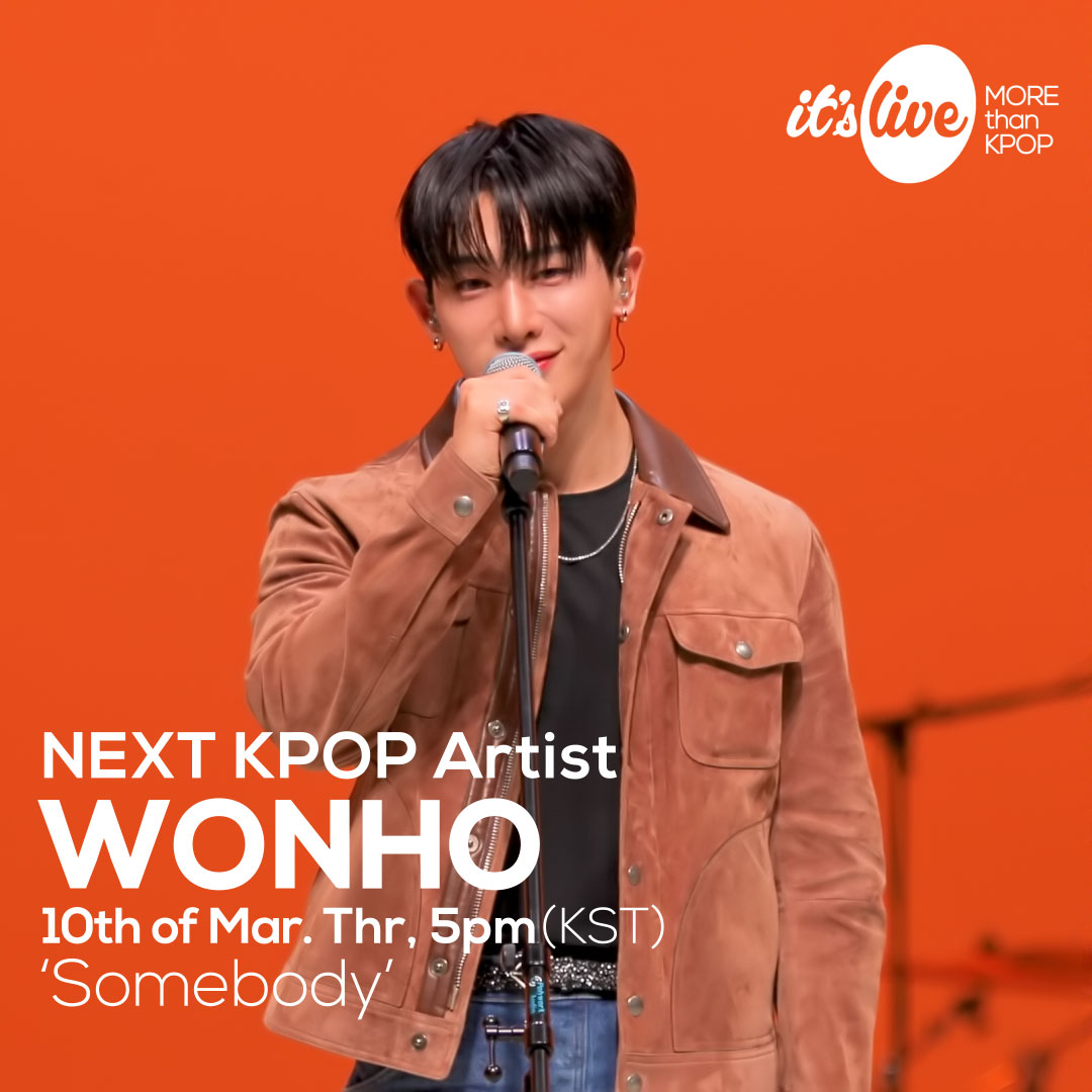itsLIVEofficial's tweet photo. <COMING UP NEXT>
#원호 - #Somebody
#WONHO - Somebody
@Highline_Ent @official__wonho

#잇츠라이브 #KPOP #itsLive https://t.co/uA97A90RhX
