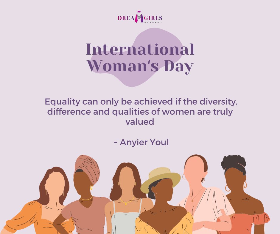 DreamGirlsAcad's tweet photo. To a world that is diverse, equitable, and inclusive.✨

#breakthebias #internationalwomensday #empoweredtorise https://t.co/806ycOwvT9