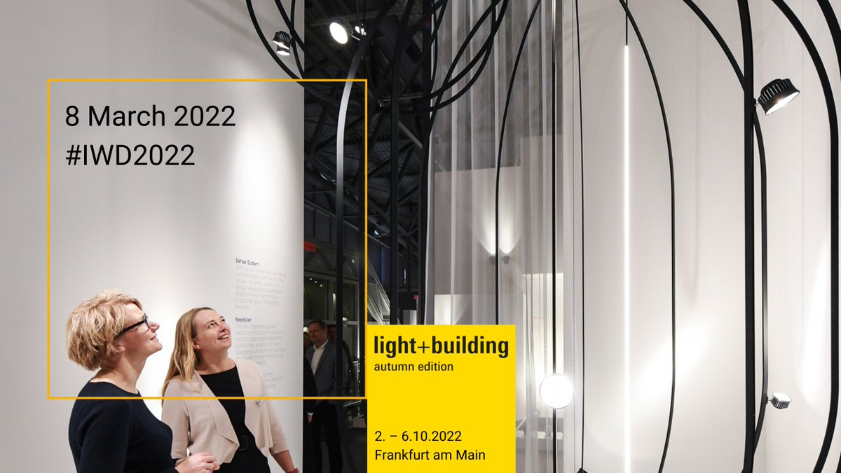 Many women work in the field of lighting and lighting design worldwide. They provide inspiring and innovative ideas. That's why @Light_Building congratulates you on International Women's Day!
Inspiring women in lighting:
womeninlighting.com #WILGlOBALGATHERING
#IWD2022 #LB22