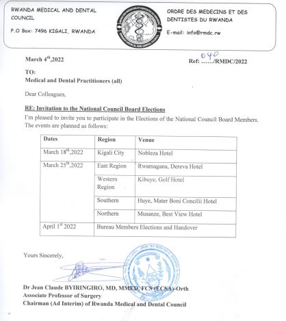 Invitation to the National Council Board Elections