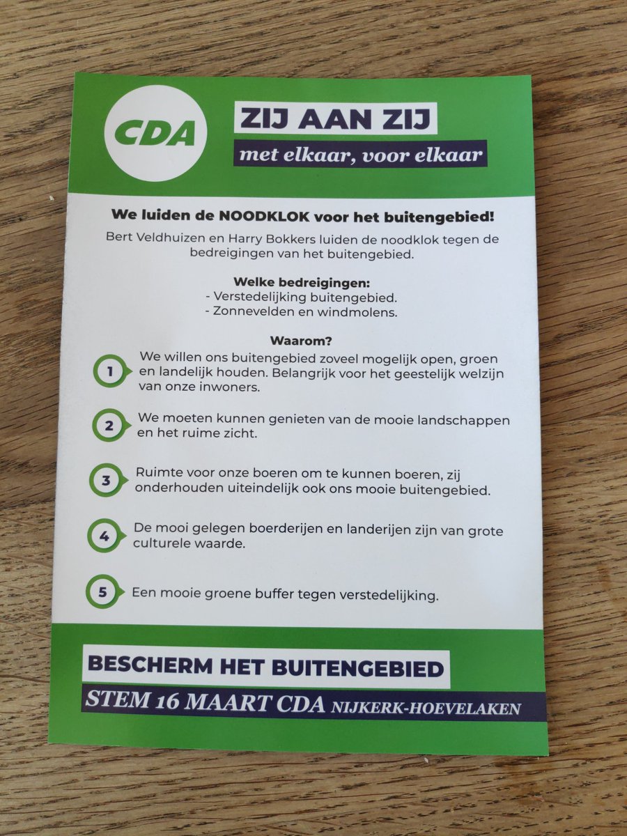 Tja <a href="/CDANijkerkHoevl/">CDANijkerkHoevelaken</a> dan zie ik deze flyer. Je beschrijft de bedreiging, maar je geeft geen oplossing. #gemeenteraadsverkiezingen2022 #nijkerk