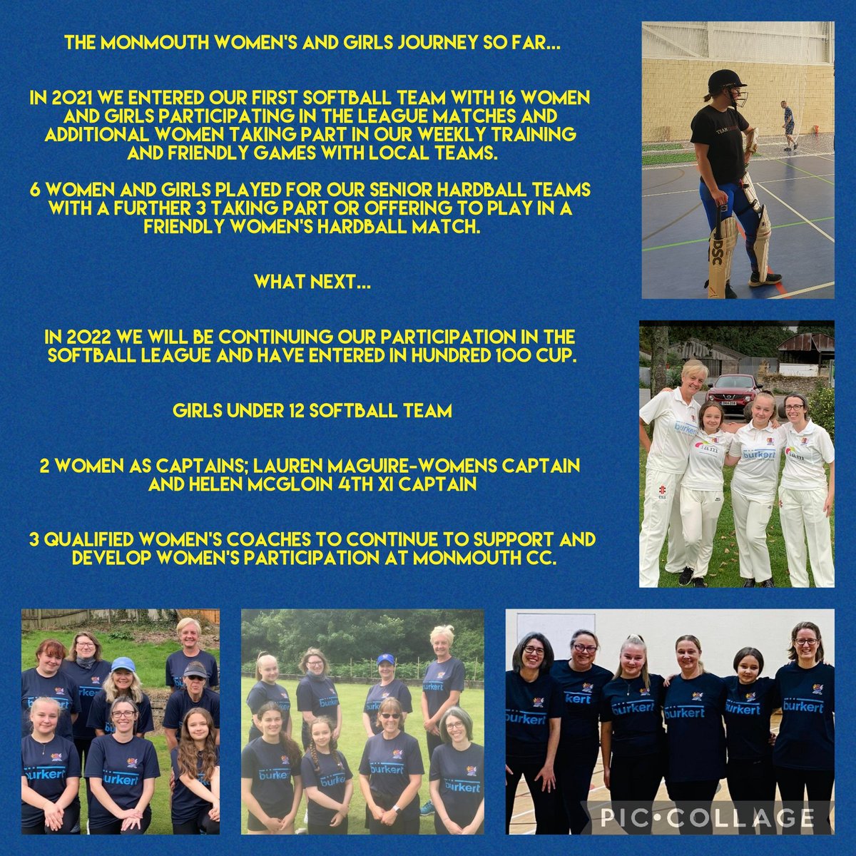 MonmouthCCWomen's tweet photo. Today we celebrate our women and girls team @MonmouthCC. Thank you for inspiring and encouraging each another to play, for the fun, laughter, support and compassion to one another. Here's to 2022 season.

#womenlovewelshcricket #wegotgame #breakthebias #IWD2022 https://t.co/yposmw4Rw5