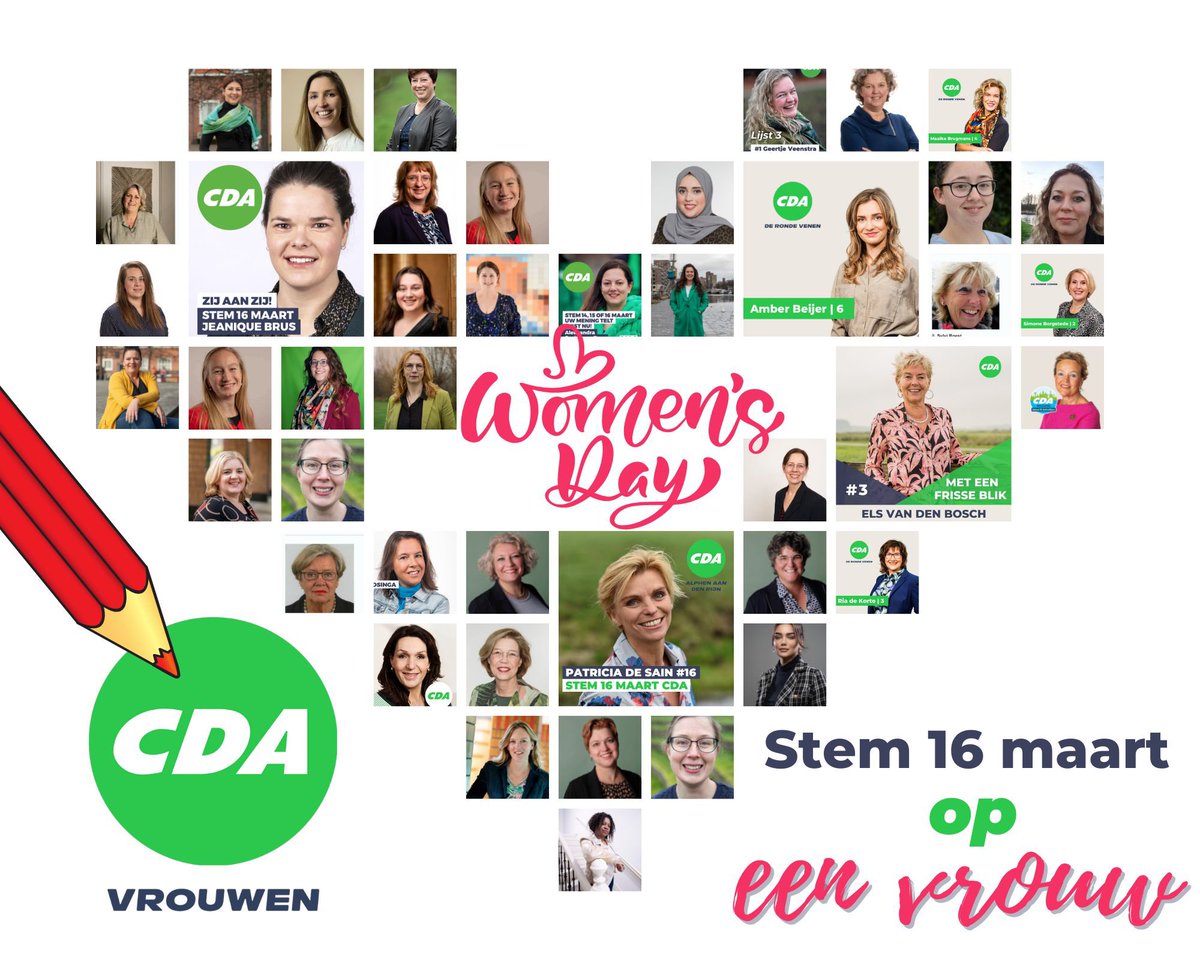 Internationale vrouwendag. Er zitten nog te weinig vrouwen in de gemeenteraad <a href="/StemopeenVrouw/">Stem op een Vrouw</a>