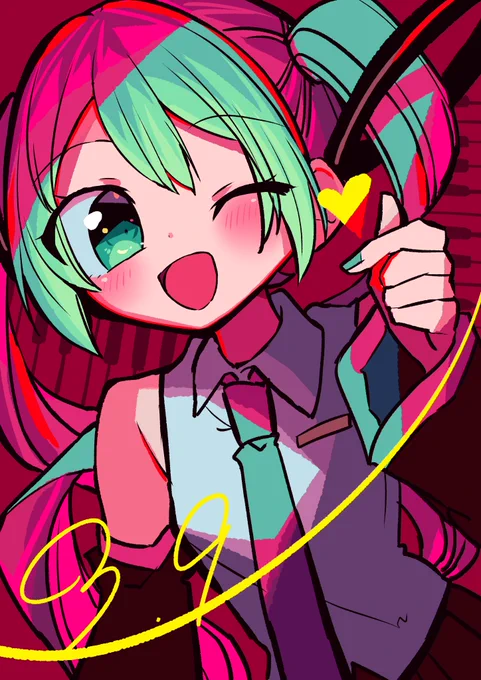 ミクの日だー!❤️ #ミクの日2022 
