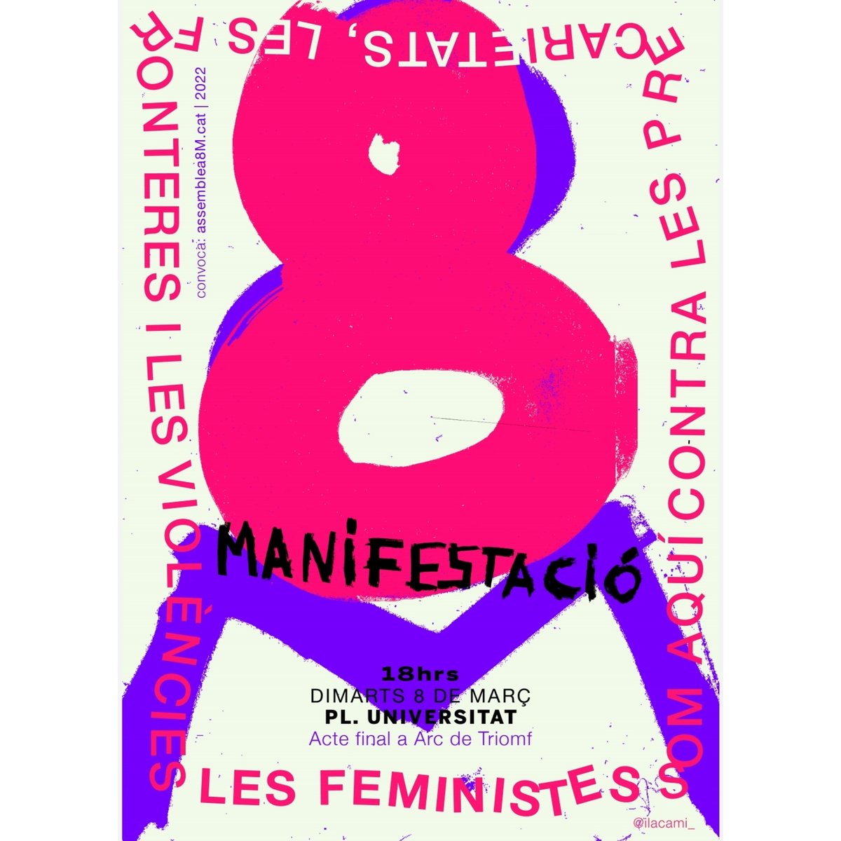 Assemblea8mCat's tweet photo. 🔥És #8M2022 i les feministes ja estem omplint els carrers de lluita! 

Al llarg del recorregut de la MANIFESTACIÓ FEMINISTA de la tarda (18h pl. Uni) les companyes de @RegularizacionY estaran recollint firmes: busca-les per fer fer-ho. Que s'estengui la solidaritat feminista! https://t.co/65wY1wwJWz