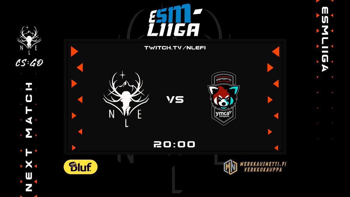 Tänään mennään! Ensin 18:00 aloitellaan ESEA:lla kun vastaan asettuu  @Elevate_GG_.
Illan toisessa matsissa vastaan asettuu <a href="/EsportsYmca/">YMCA Esports</a> ! 20:00 aloitellaan ja ottelua pääset seuraamaan osoitteesta: Twitch.tv/nlefi
#mennäänmennään #nle