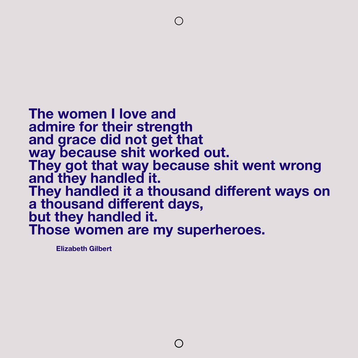 Just one of my favourite quotes ever courtesy of @GilbertLiz on this #IWD2022