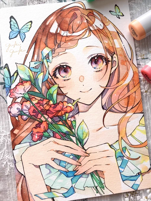12色チャレンジ 💐 

#コピック 