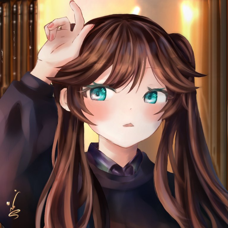 New digital drawing via #ibispaintx 
What do you think? 💚
+ There's a portrait coming in the way 🤭🌸
#그림 #イラスト #art #drawing #illustration #انمي  #anime #sketch #رسم