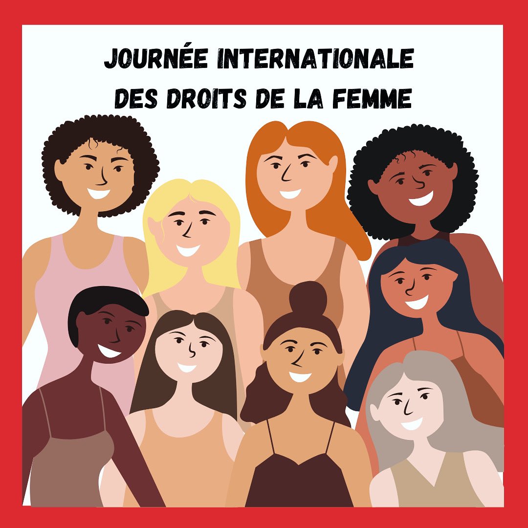 [Journée Internationale des Droits de la Femme] Il est important de rappeler à quel point le chemin parcouru est important mais qu’il reste encore tant de choses à faire pour que les Droits de la Femme soient totalement respectés dans le monde entier ! 💪🏻