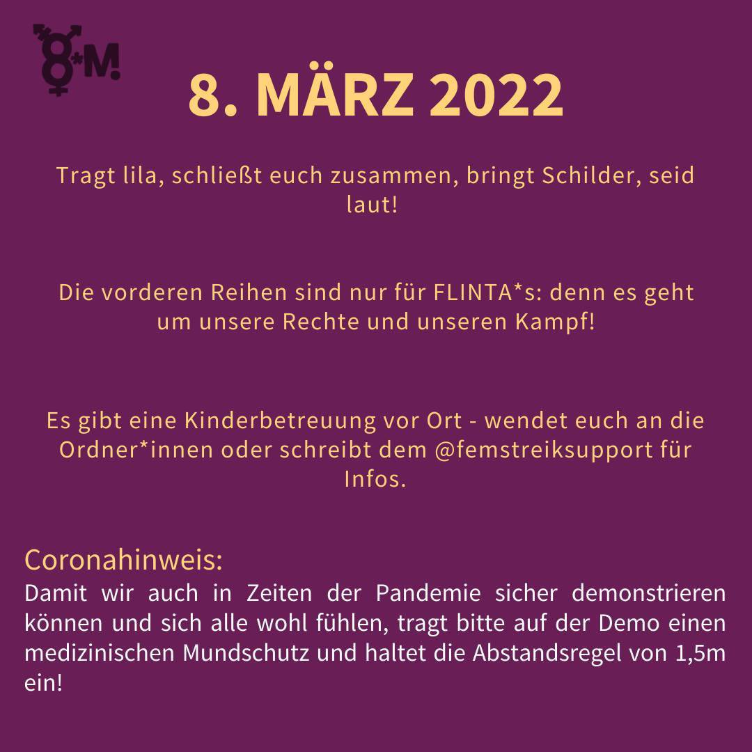 PrismaLE's tweet photo. Wir sehen uns später bei der Demo von @LeipzigStreik 💜

Um 14 Uhr gehts am Alexis-Schuhmann-Platz los 

#FeministischerKampftag https://t.co/mN4y83JXQQ