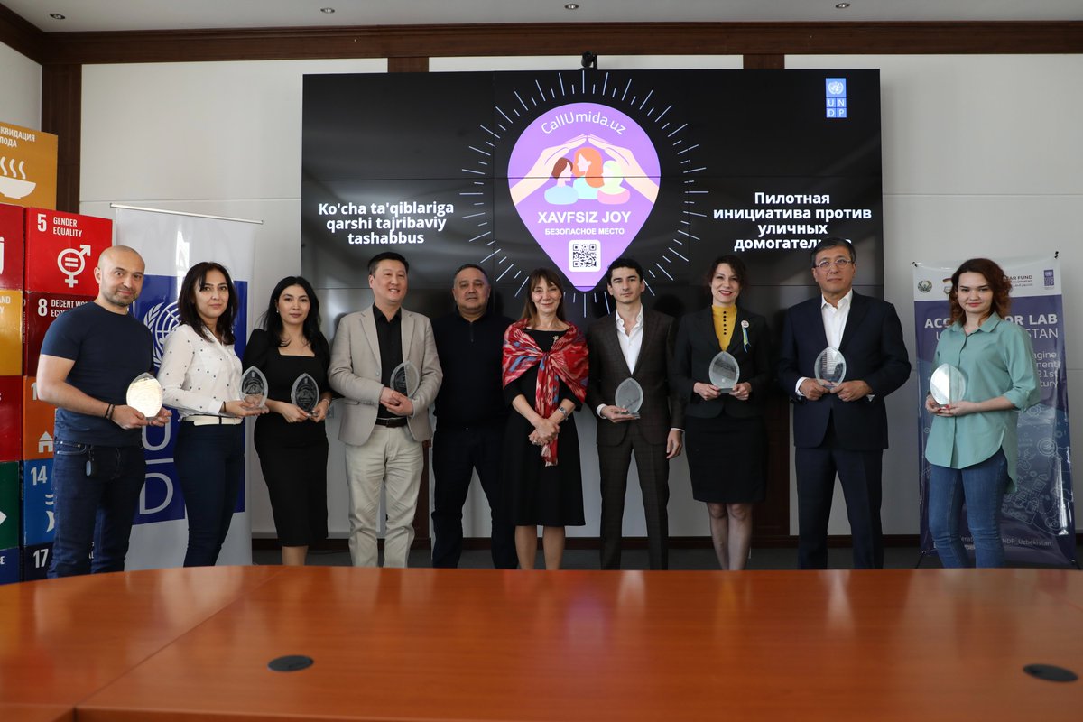 UNDP_Uzbekistan's tweet photo. Ahead of #IWD2022 we launched a pilot initiative “Call Umida” that creates a voluntary alliance ensuring safe spaces for women/girls escaping street harassment based on businesses' corporate social responsibility.  

Read more about it: https://t.co/Pf2ztgAxFc https://t.co/z6y81sf5CS