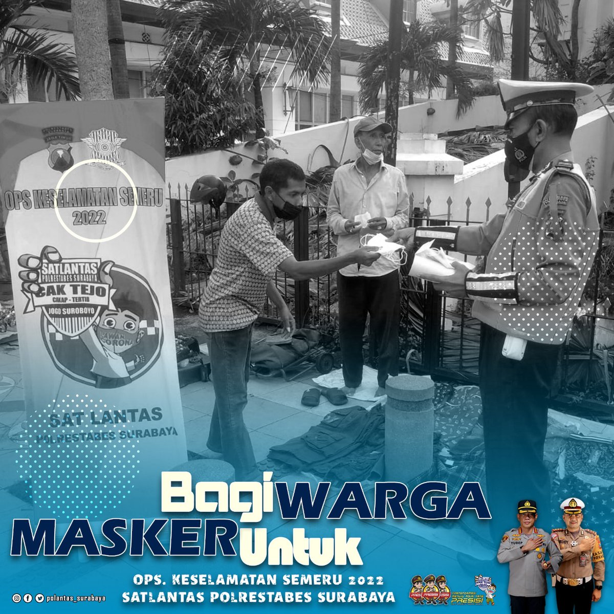 polantassby's tweet photo. Bagi Masker Untuk Warga di pengunjung Pasar Pelni Jl.Pahlawan  Surabaya https://t.co/oaODvZVhEn https://t.co/P7LQzMbsMN
