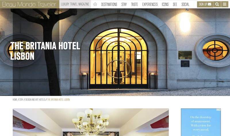 "Exuding classic Art Deco principles, the Hotel Britania, cared for by Lisbon Heritage Hotels, resides on a quiet side street off Lisbon’s grand Avenida da Liberdade… beaumondetraveler.com/content/the-br… <a href="/BeauMondeMag/">Beau Monde Traveler Magazine</a>”