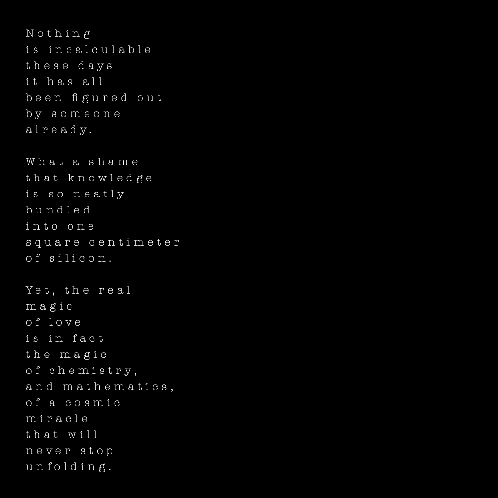 misterpatient_'s tweet photo. "Nothing is incalculable" (part 1) #NFT #poetryNFT #poetry #makeartnotwar https://t.co/OPBqdvP8rm