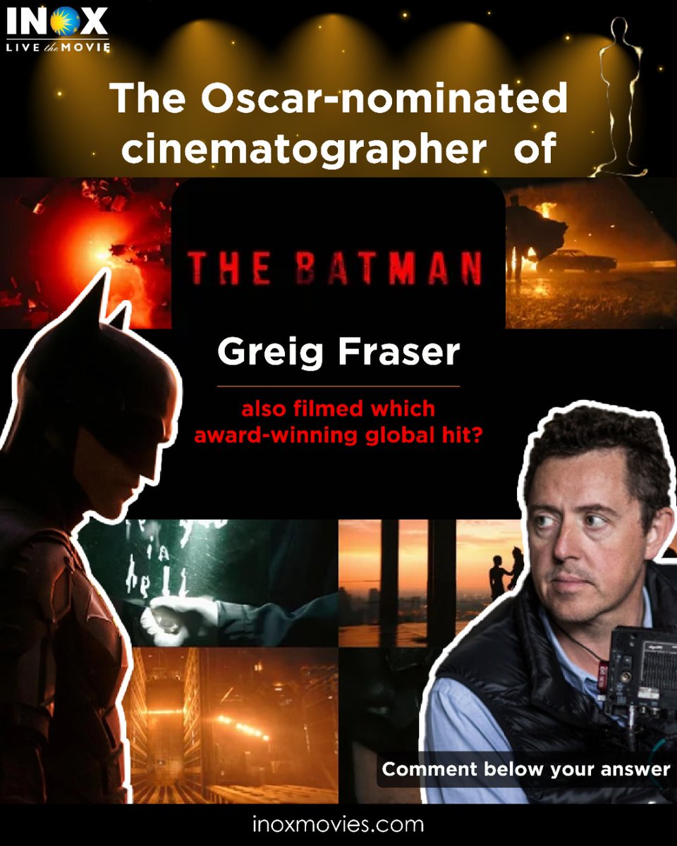 INOXMovies's tweet photo. "The Batman" has always seemed the most realistic superhero.
Comment and tell us your answers. #TheBatman #batmantrivia #facts #INOX #LiveTheMovie https://t.co/6T6fj1W5lj