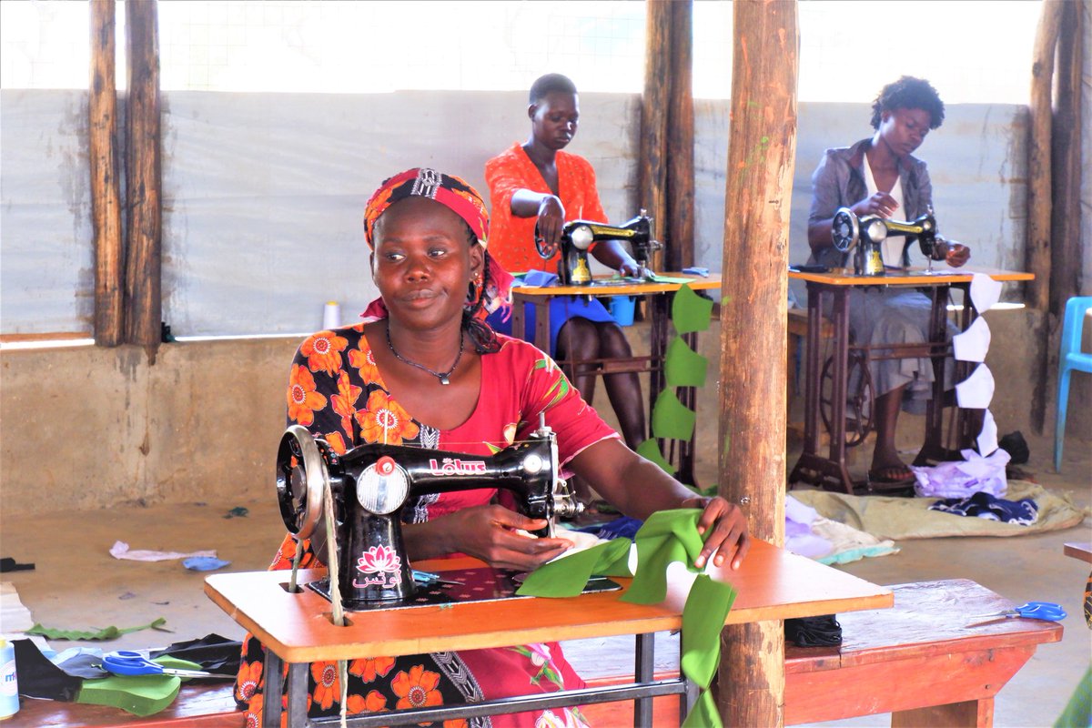 On this day of #IWD2022, we would like to congratulate these strong &amp; resilient single mothers from both refugee and host community in Bidibidi Refugee Settlement who are behind our production of Quality Face Mask, Reusable Sanitary pads and Hand Sanitizer <a href="/IMatterCampaign/">IMatter</a>