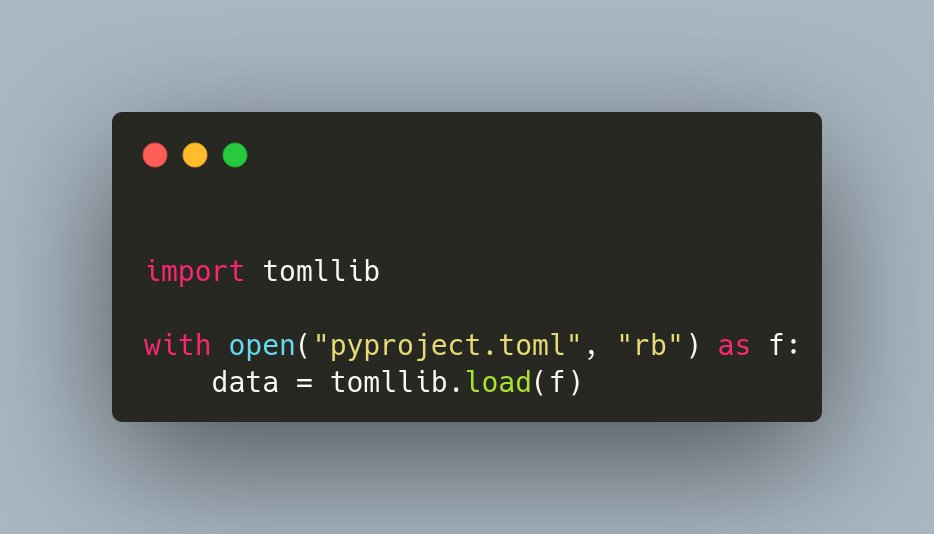 Pyproject toml based projects Pyproject toml based projects