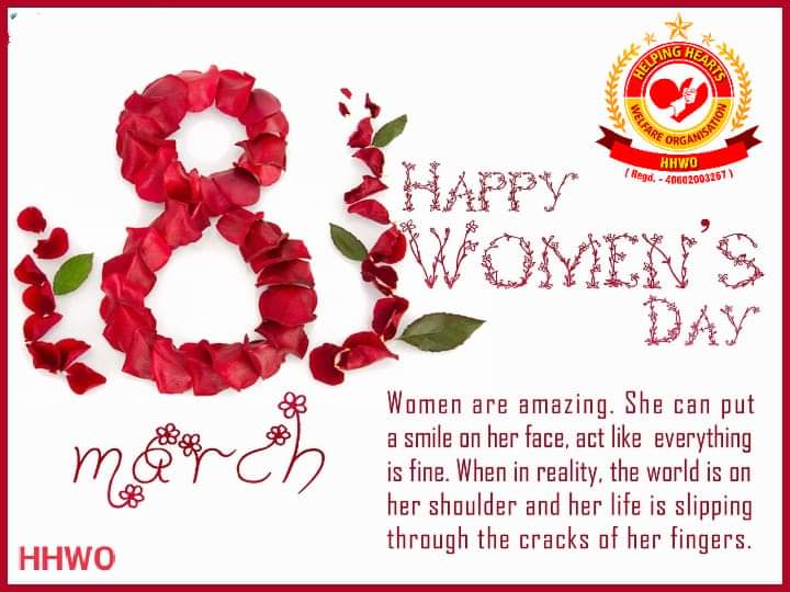 HHWOBam's tweet photo. #InternationalWomensDay
#HappyWomensDay2022 

Women are the world's greatest inspiration. Respect and cherish them every single day. Happy Women's day. 💐💐💐

A best wishes to all women from Helping Hearts Welfare Organisation (HHWO). 💐💐💐
🙏🙏🙏
Thanks &amp;
Regards,
HHWO. https://t.co/GSL8DUAAG0