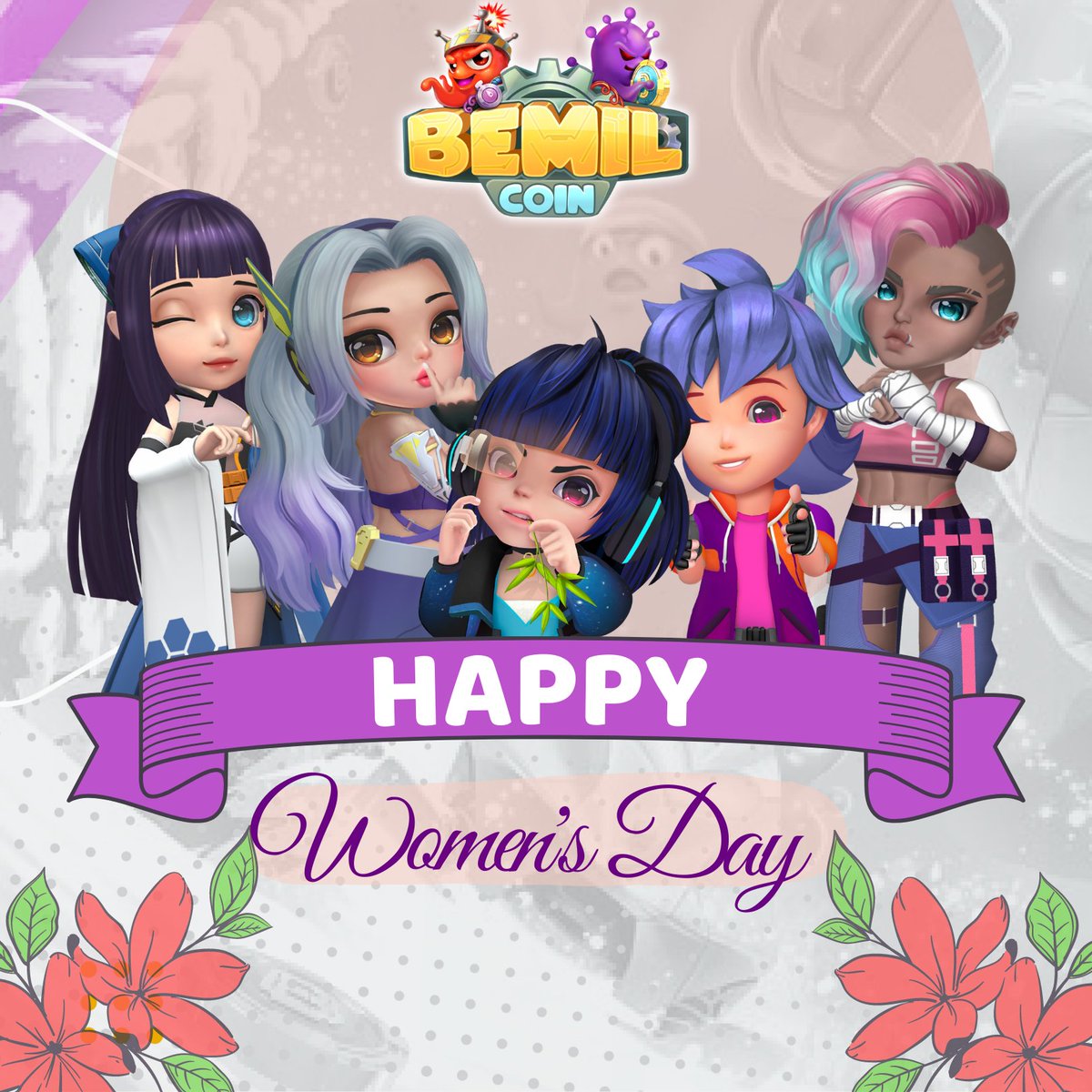 Bemil would like to give you - our ladies our warmest thanks and best wishes for what you've done. Happy Women's Day!
🎁Today at 14:00 UTC, Bemil will hold a small meeting on Bemil's official discord channel to celebrate this meaningful day.
📌Link to join discord.gg/6ZYMceuMSD