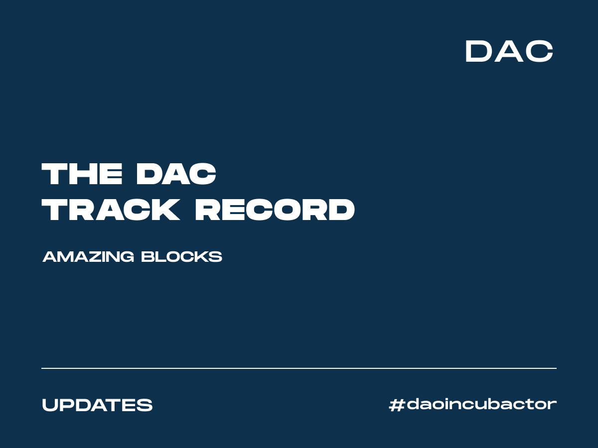 TheDac_Official's tweet photo. The #DAC Track Record
What are our #success stories, what have we achieved so far?
Presenting you @AmazingBlocks - Making the #Metaverse and #DAO space understandable!
We are recreating #AmazingBlocks at the moment to a platform and hub for #knowledge transfer, education … https://t.co/Bt9G1l3kBy