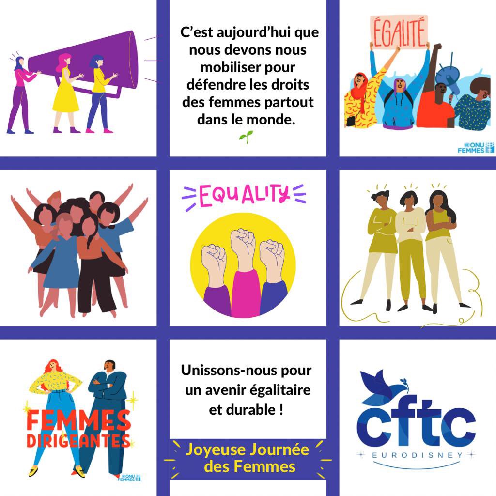 CFTC_Eurodisney's tweet photo. La @cftc_eurodisney souhaite une excellente #journeedelafemme à toutes les femmes ! 
#journeedelafemme #femmes #cftc #disneylandparis #disneygram #disneycastlife #castmember #castmembers #dlp https://t.co/wG8tWmmOYd