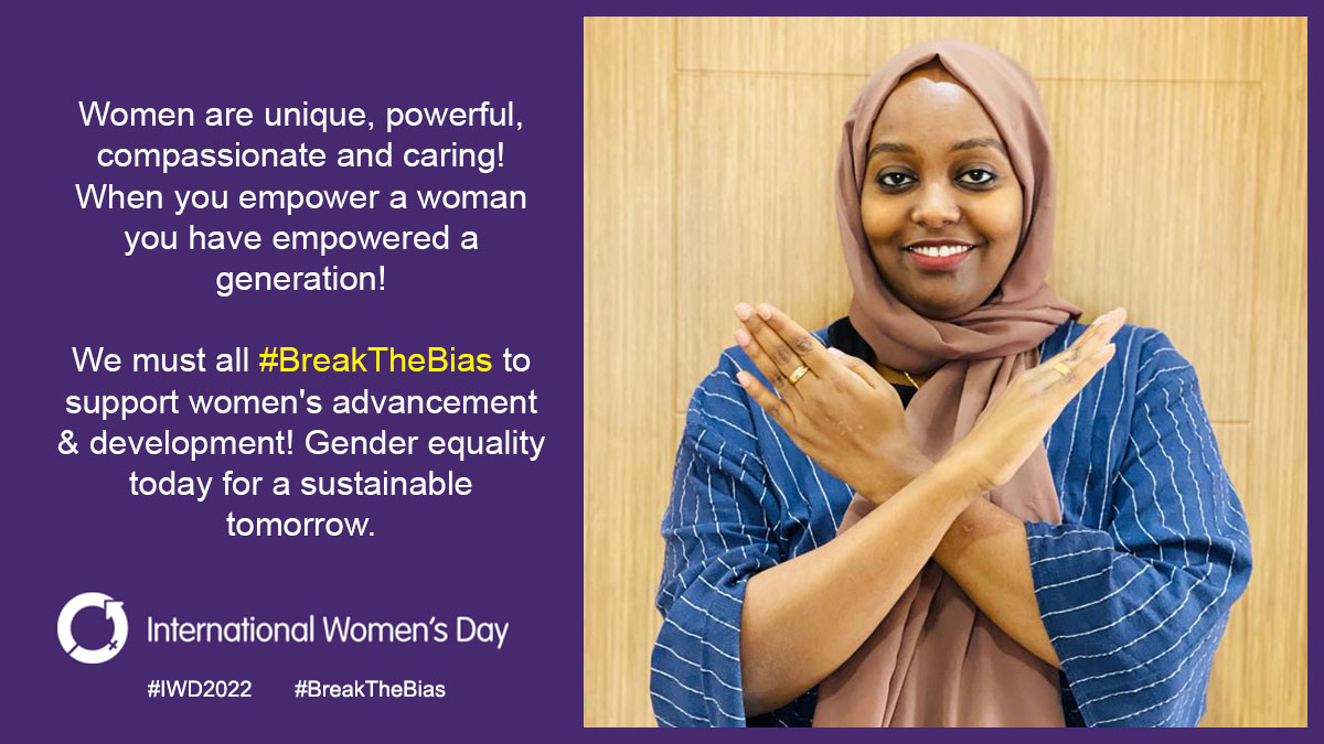 Women are unique, powerful, compassionate, and caring! When you empower a woman you have empowered a generation! We must all #BreakTheBias to support women's advancement & development! Gender equality today for a sustainable tomorrow. #8thMarch #IWD2022 #InternationalWomensDay