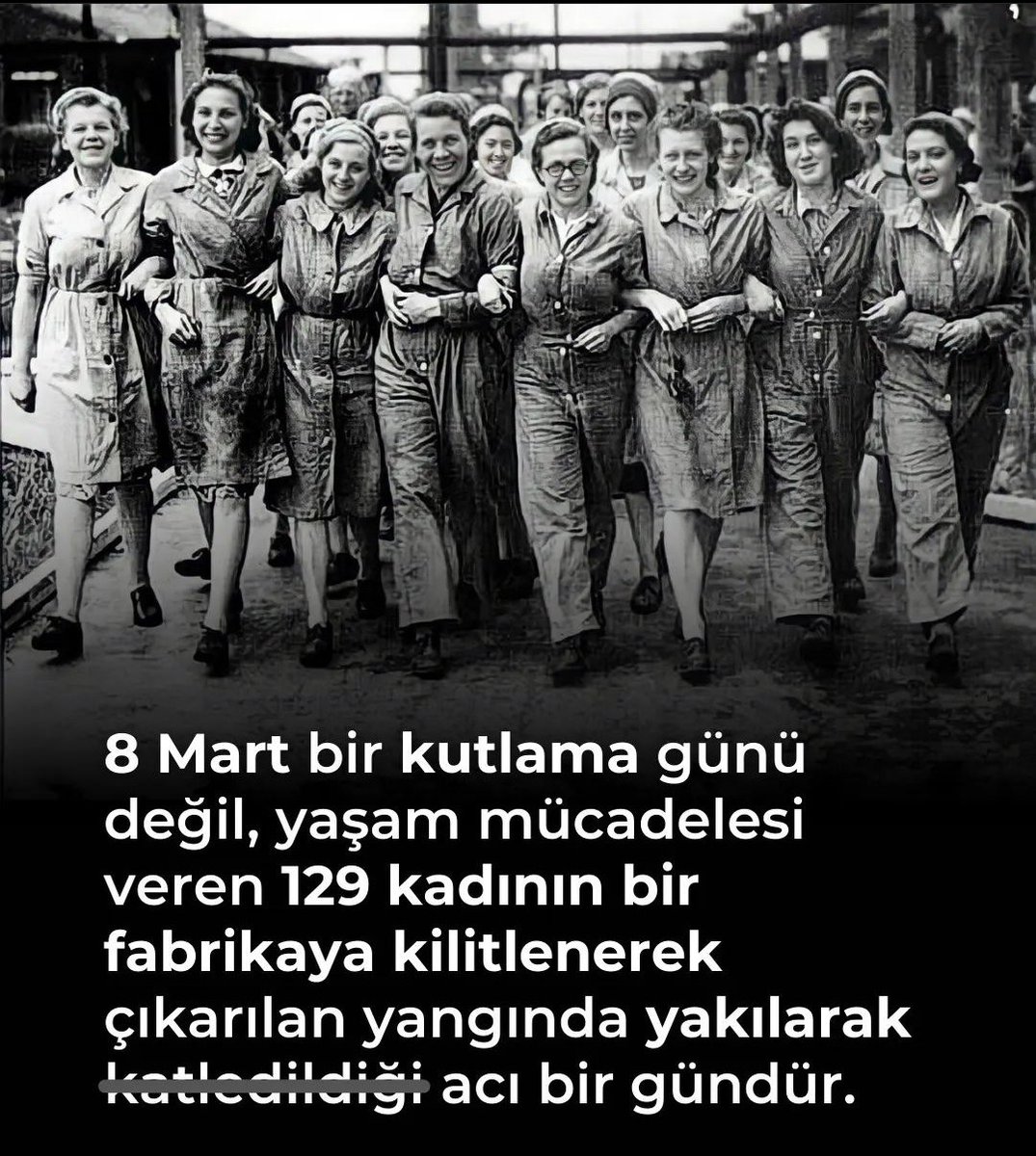 Eşit, özgür, adil ve yaşanabilir bir dünya için mücadele veren ve bu uğurda hayatını kaybeden tüm kadınları saygıyla anıyoruz.
#8Mart #KadinlarGunu