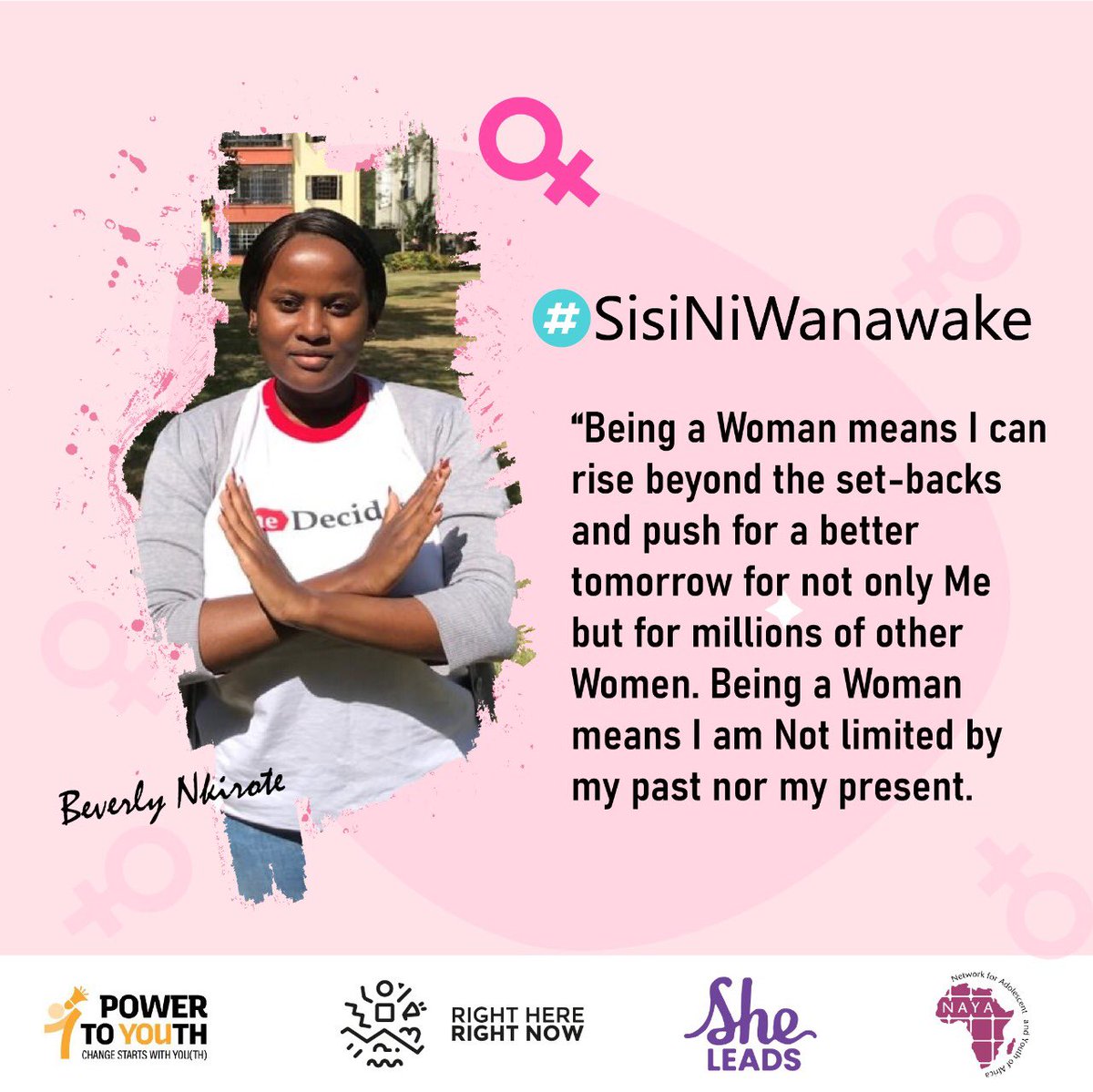 Beverly Nkirote (@beverly_nkirote) on Twitter photo Being a Woman means I can Rise beyond the set-backs and push for A Better tomorrow for not only Me but for Millions of other Women . #SisiNiWanawake #BreakTheBias <a href="/NAYAKenya/">NAYA Kenya</a> <a href="/RHRNKenya/">Right here Right now Ke</a> @TdHAsia <a href="/Power2YouthKe/">Power To Youth Kenya</a> <a href="/FP2030Global/">FP2030</a> <a href="/fprhknowledge/">Knowledge SUCCESS</a> <a href="/rhnkorg/">Reproductive Health Network Kenya</a> <a href="/SheDecidesGFI/">SheDecides</a> Being a Woman means I can Rise beyond the set-backs and push for A Better tomorrow for not only Me but for Millions of other Women . #SisiNiWanawake #BreakTheBias <a href="/NAYAKenya/">NAYA Kenya</a> <a href="/RHRNKenya/">Right here Right now Ke</a> @TdHAsia <a href="/Power2YouthKe/">Power To Youth Kenya</a> <a href="/FP2030Global/">FP2030</a> <a href="/fprhknowledge/">Knowledge SUCCESS</a> <a href="/rhnkorg/">Reproductive Health Network Kenya</a> <a href="/SheDecidesGFI/">SheDecides</a>