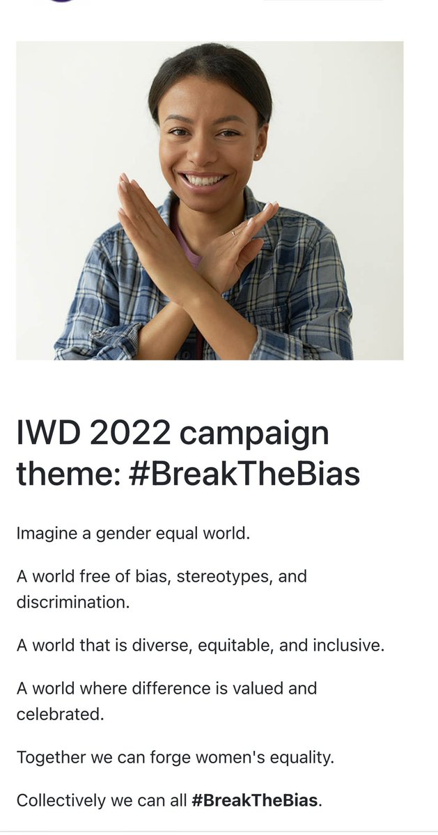 LynnJinks1's tweet photo. #BreakTheBias 
To all my sisters #WithYou https://t.co/NWUxPyNsR9