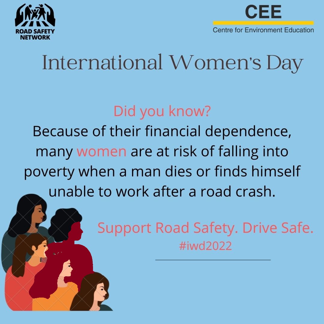 RSNGujarat's tweet photo. Did you know a road crash can ruin a family's life? #Internationalwomensday
Read more: https://t.co/djMrK9gdc8.
#supportroadsafety #drivesafe #roadsafety #saferroads #roadsafetynetwork #GRSP https://t.co/bpLtRS7bgD