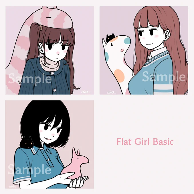 Flat Girl Basicというシリーズをopenseaで始めます。
listは明日か明後日かそのぐらいに。
noteにも書きましたのでよろしくお願いします🙇

https://t.co/lY9YOsP54n 