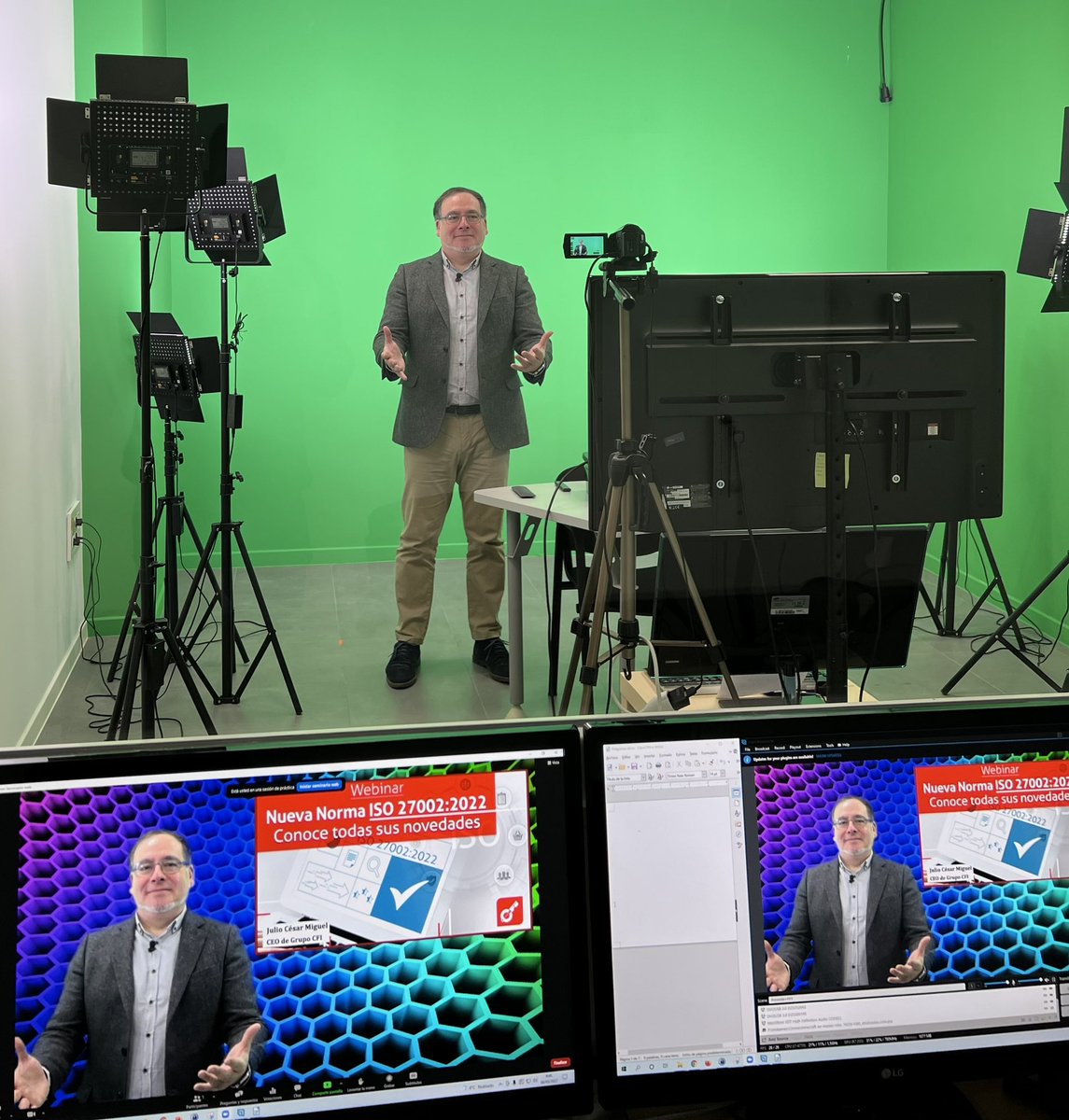 juliocesarlopd's tweet photo. Todo listo para el Webinar Nueva ISO 27002:2022 que imparto a las 10:00. Más de 200 personas inscritas. Aún puedes asistir inscribiéndote aquí:  https://t.co/BxlOFE4WFg https://t.co/NpsoufNN1o
