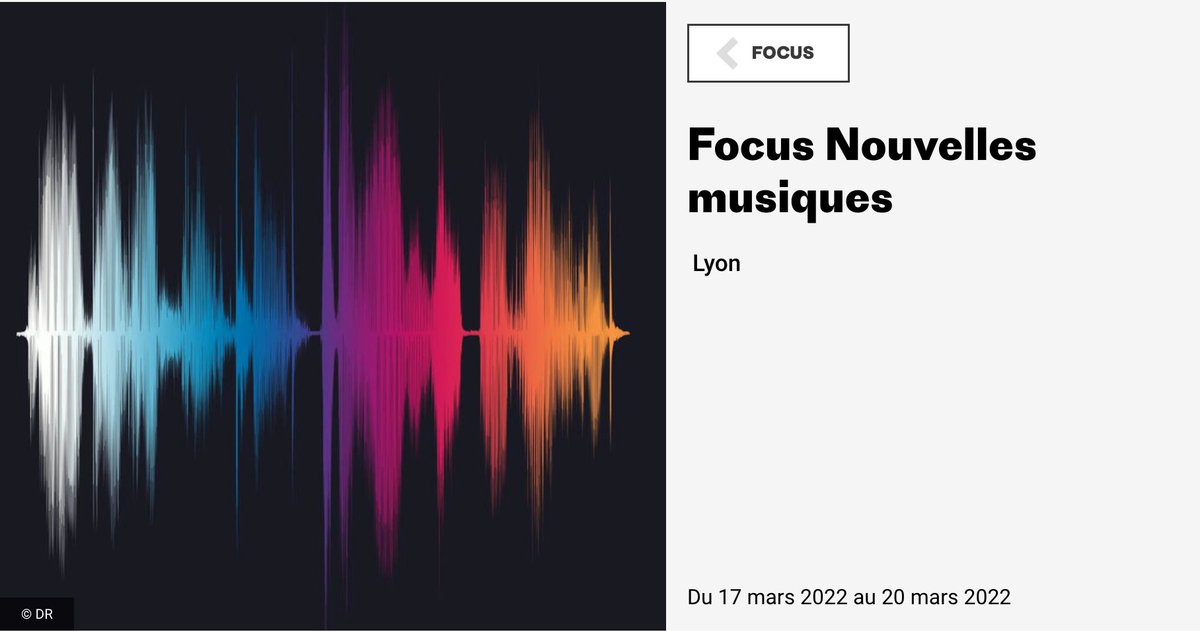 📣 Du 17 au 20 mars 2022, l’Institut français invite une vingtaine de programmateurs internationaux en France, pour un nouveau #FOCUS Nouvelles Musiques, consacré aux musiques de création.

➡️ En savoir plus : bit.ly/3vVxR3A