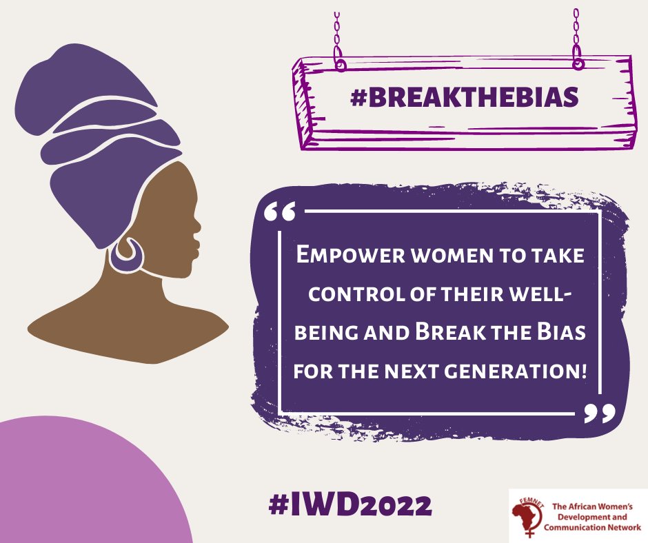FemnetProg's tweet photo. Today we #BreakTheBias by contributing towards the elimination of violence against women and girls in ensuring increased understanding of their human rights, empowering them to take control of their well-being and #BreakTheBias for the next generation.

#IWD2022 #SRHRDialogues. https://t.co/olnRWmp5YC