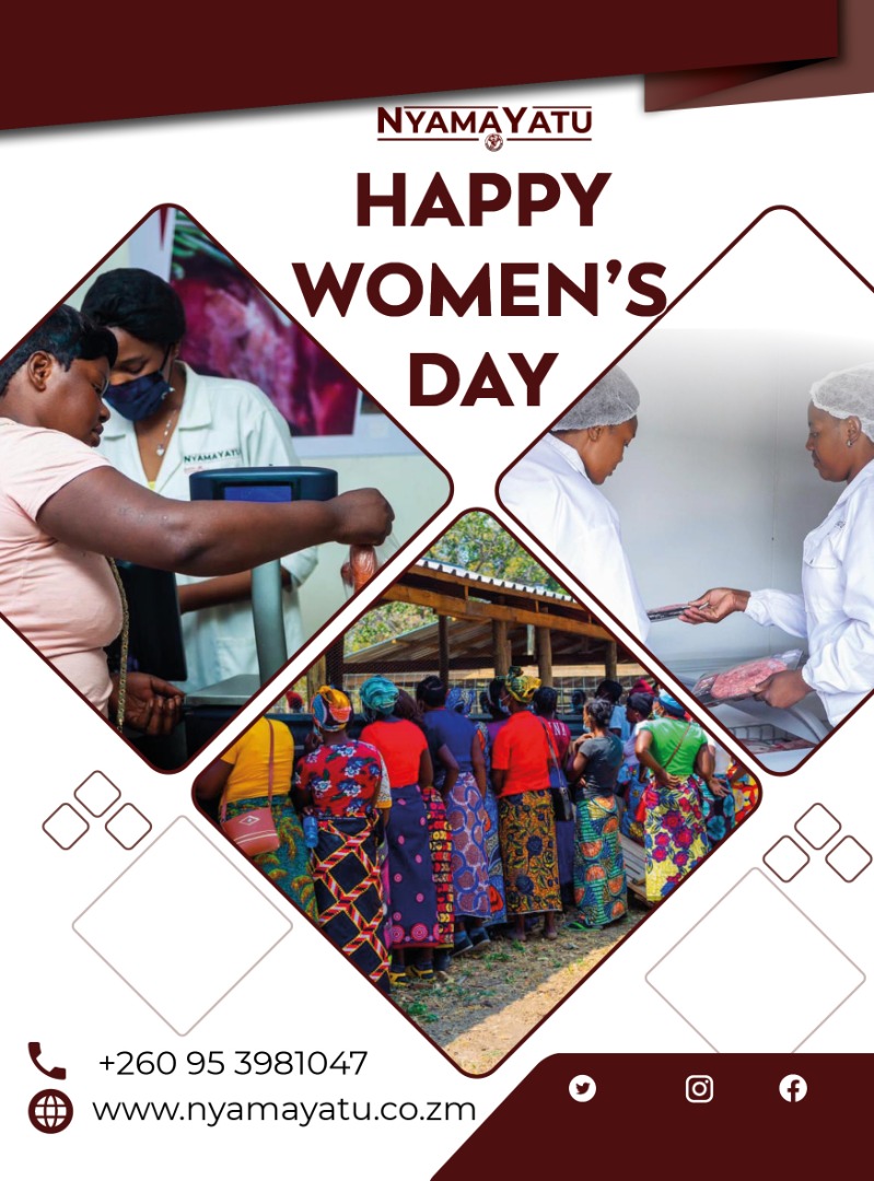 NyamaYatu's tweet photo. Happy International Women’s Day

Continue being part of the journey by shopping at https://t.co/Ianf528sS0 or call/WhatApp 0953981057 and we will deliver right to your doorstep. We are open today! 

#Nyamayatu #BuyLocal #BuyZambian #WomensDay #WomensMonth https://t.co/ggowlgobNA