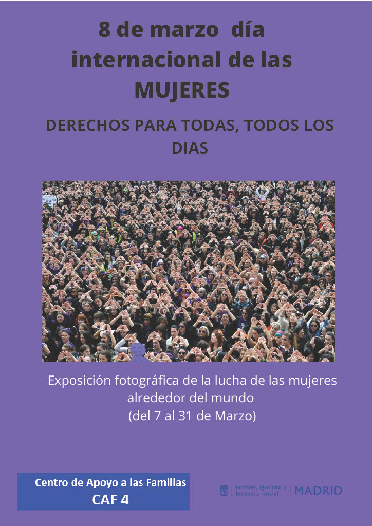 abd_ong's tweet photo. En el #CAF4 bajo el lema "Derechos para todas, todos los días" organizan la exposición fotográfica de la lucha de las mujeres alrededor del mundo. Hasta el 31 de marzo.
#ABD8M https://t.co/KtaqrCWPm9