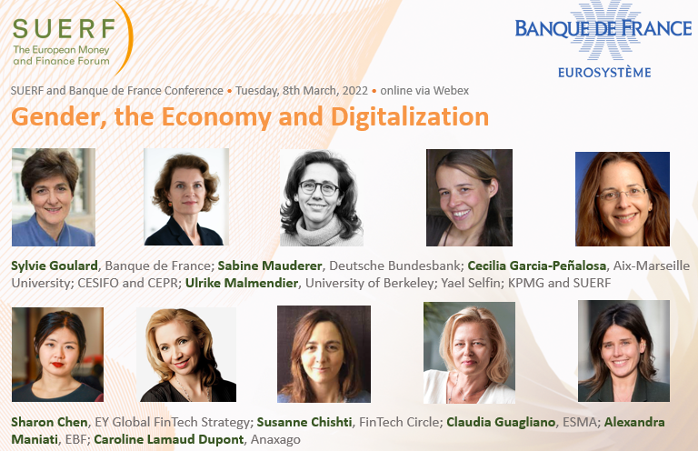 🟠 Today at 15:00 CET - join us!
'#Gender, the #Economy and #Digitalization' with @GoulardSylvie, Sabine Mauderer, Cecilia Garcia-Peñalosa, Ulrike Malmendier, @yaelselfin, Sharon Chen, @SusanneChishti, Claudia Guagliano, @alexmaniati & @lamaudcaroline 
➡️ suerf.org/gender-money-f…