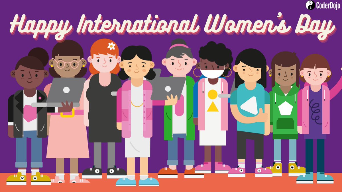 CoderDojo's tweet photo. Happy International Women’s Day to our amazing community 🎉

Thanks to the #RealRoleModels everywhere who are helping to support and inspire the next generation of coders and change-makers!

#InternationalWomensDay https://t.co/d5xjo7X3Rh