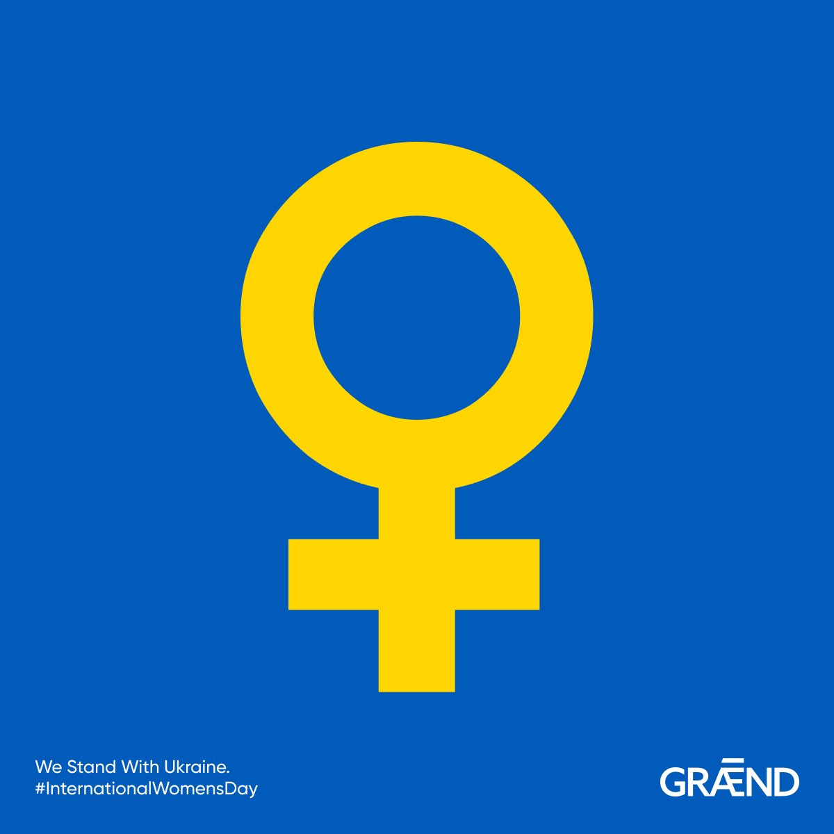 graendcompany's tweet photo. Today is the #InternationalWomensDay. We at Graend stand in solidarity with the women of #Ukraine in their time of need. 🇺🇦

We invite you to help protect and empower Ukrainian women and girls by donating to the UN Women fund https://t.co/8N8vyMhW0D

#IWD2022 #StandWithUkraine https://t.co/IAAD4RyAvI