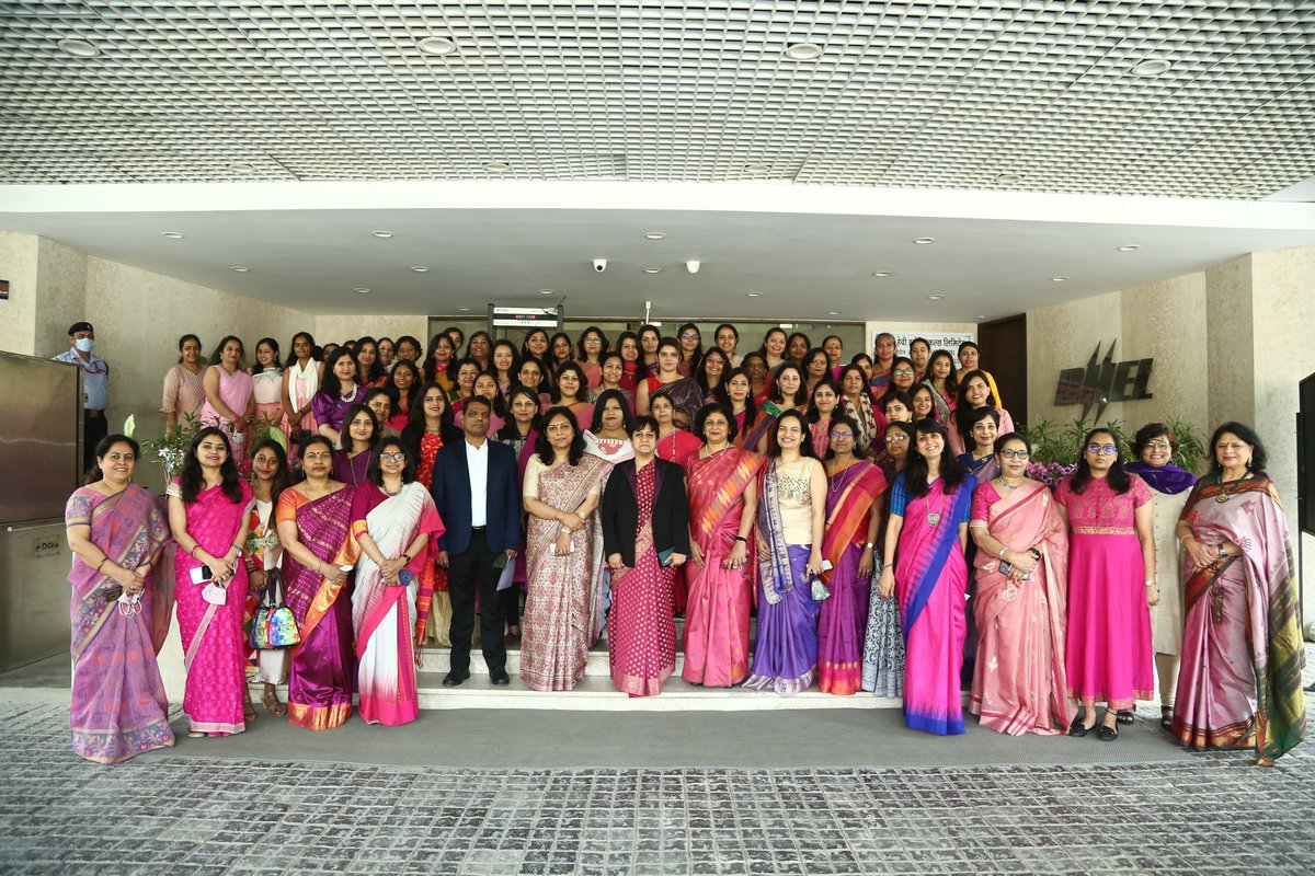 BHEL_India's tweet photo. #InternationalWomensDay2022 was celebrated with great enthusiasm by all the units of #BHEL, spread across the nation. At the Corporate office, Ms. Renuka Gera, Director (IS&amp;P) &amp; Director (E, R&amp;D) - Addl. Charge addressed all women employees of the company through VC. https://t.co/XgfJpEW5eo